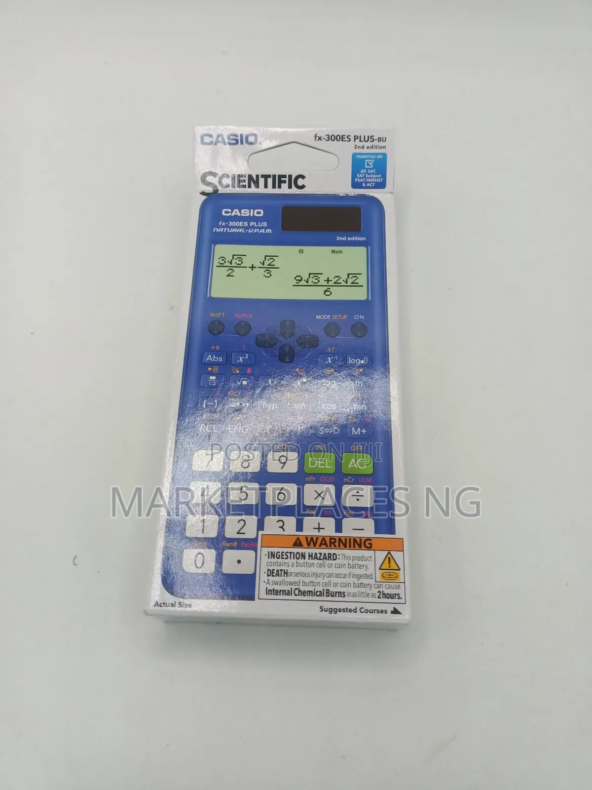 Casio Fx-300es Plus 2nd Edition – Standard Scientific Calculator