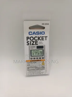 Casio Pocket Calculator Hs-8va Mini 6-Function