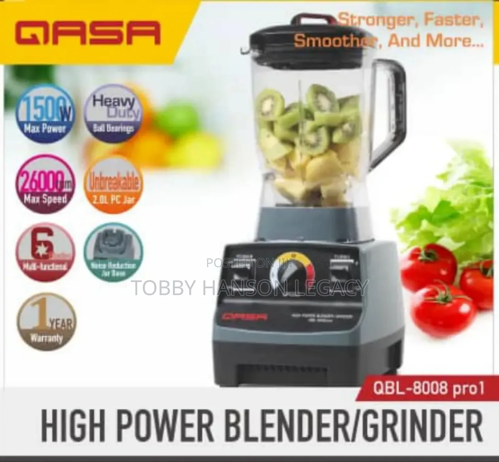 Qasa High Power Blender and Grinder