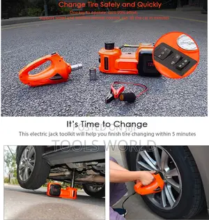Multi-Function Electric Car Jack Kit – Change Strong Tires Fast Safe