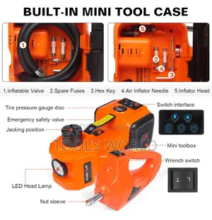 Multi-Function Electric Car Jack Kit – Change Strong Tires Fast Safe