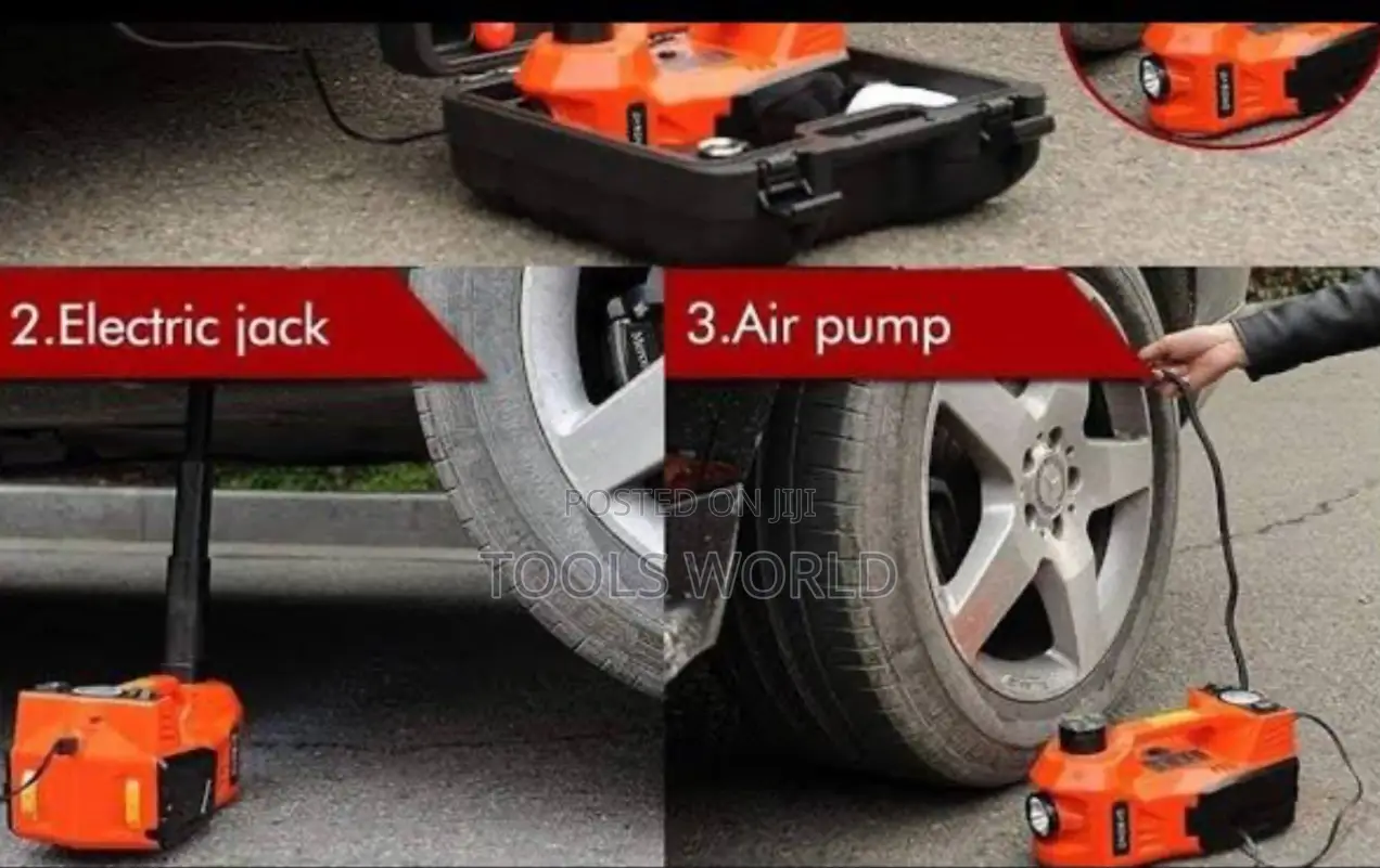 Multi-Function Electric Car Jack Kit – Change Strong Tires Fast Safe
