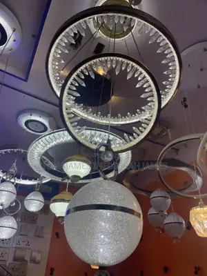 Nordic Crystal Ring Led Pendant Lights for Living Dining Room
