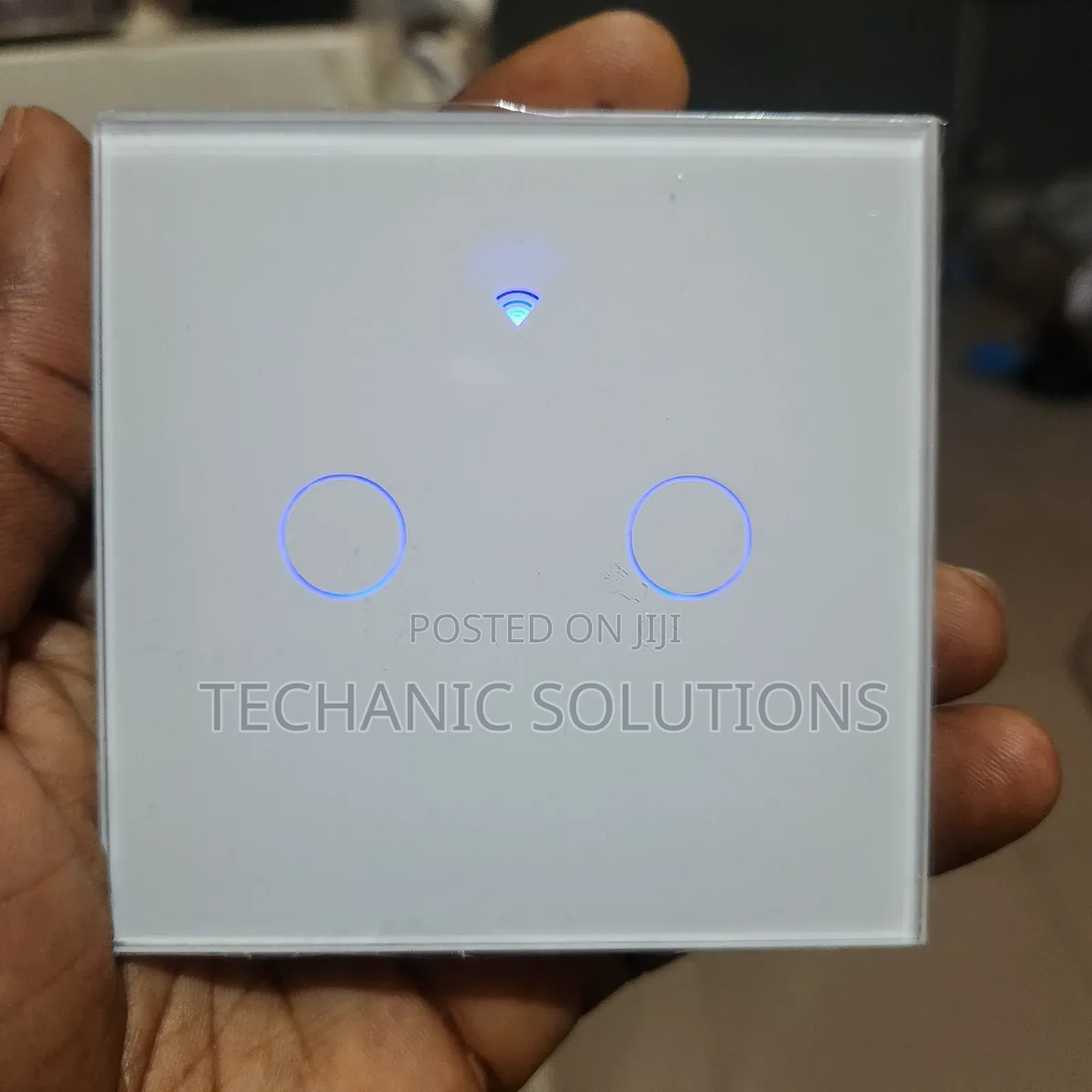 2gang Tuya Smart Wifi Switch With Alexa, Google - White