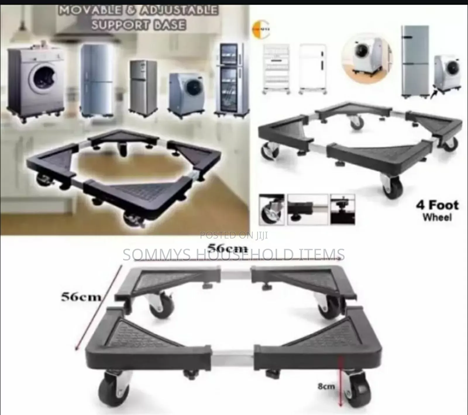 Movable and Adjustable Support Base