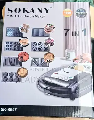 Sokany 7in1 Waffle and Sandwich Maker