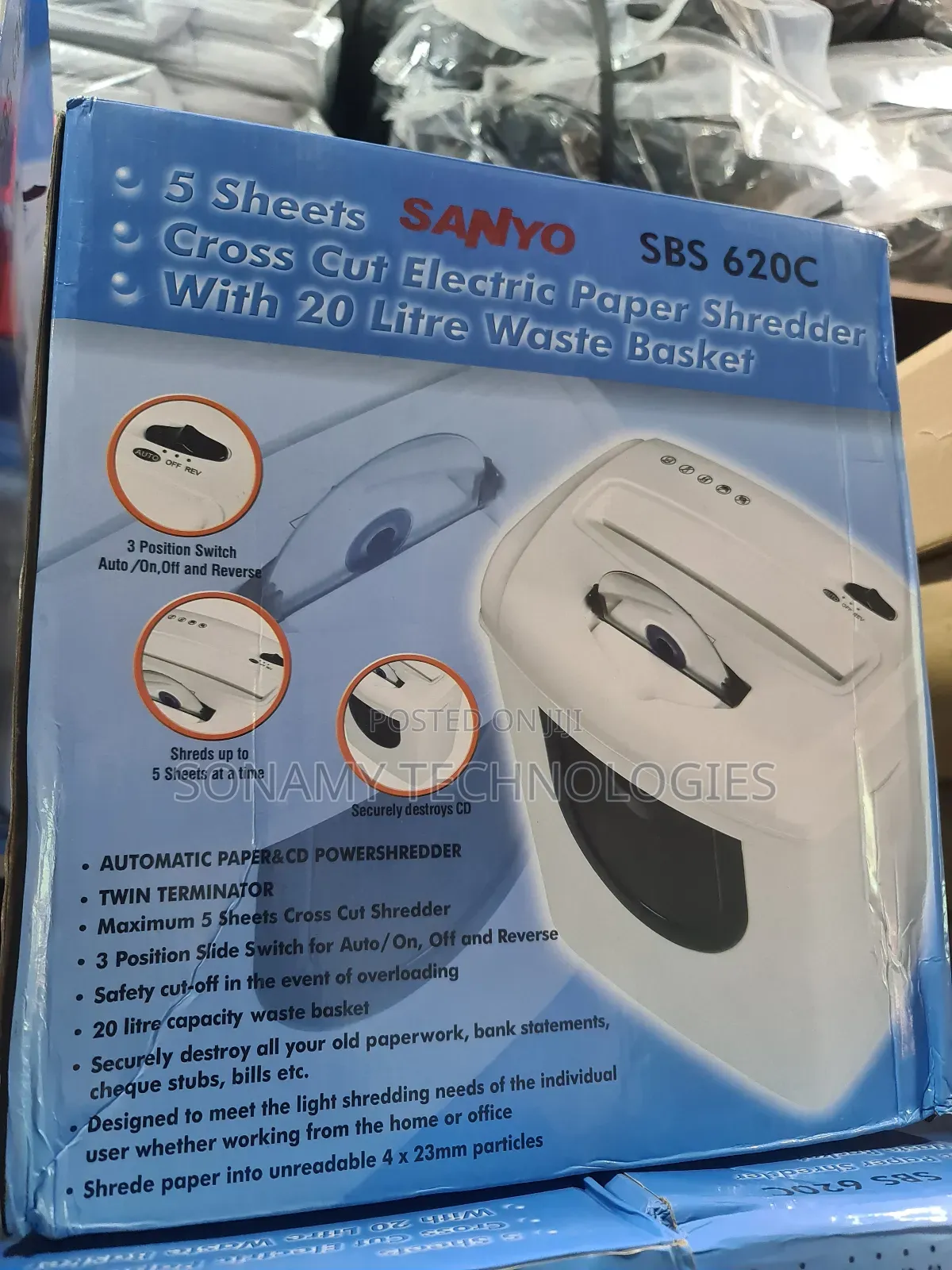 Sanyo Shredder SBS 620c