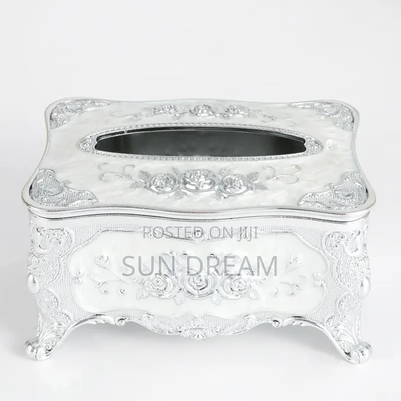 Luxury European Blue Tissue Box