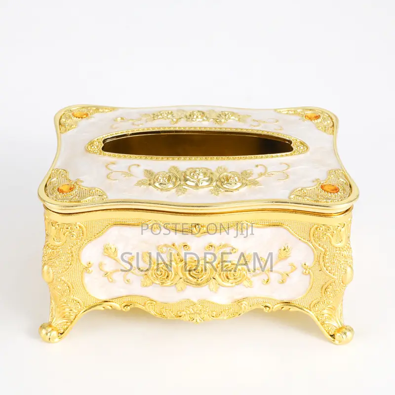 Luxury European Blue Tissue Box