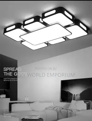 Nordic Led Ceiling Lamp Black Indoor Chandelier