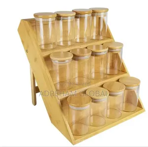 12pcs Spice Jar With 3 Tiers Stand