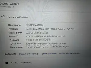 Laptop Acer Nitro 5 32GB Nvidia SSD 512GB