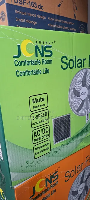 Solar Fan With Lithium Battery and Panels