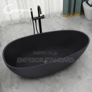 Black Freestanding Bathtub