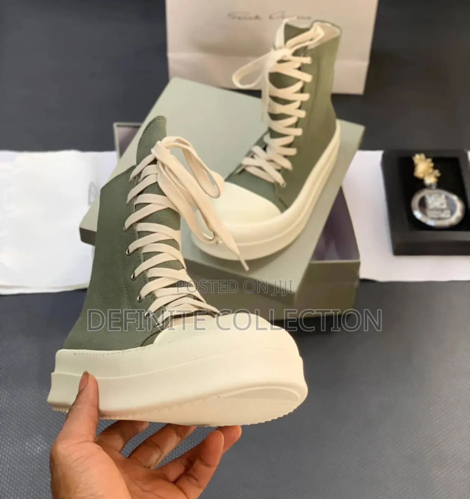 Rick Owen High Top Luxury Sneakers