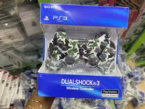 Sony Ps3 Dualshock 3 Wireless Controller in a Camouflage Design.