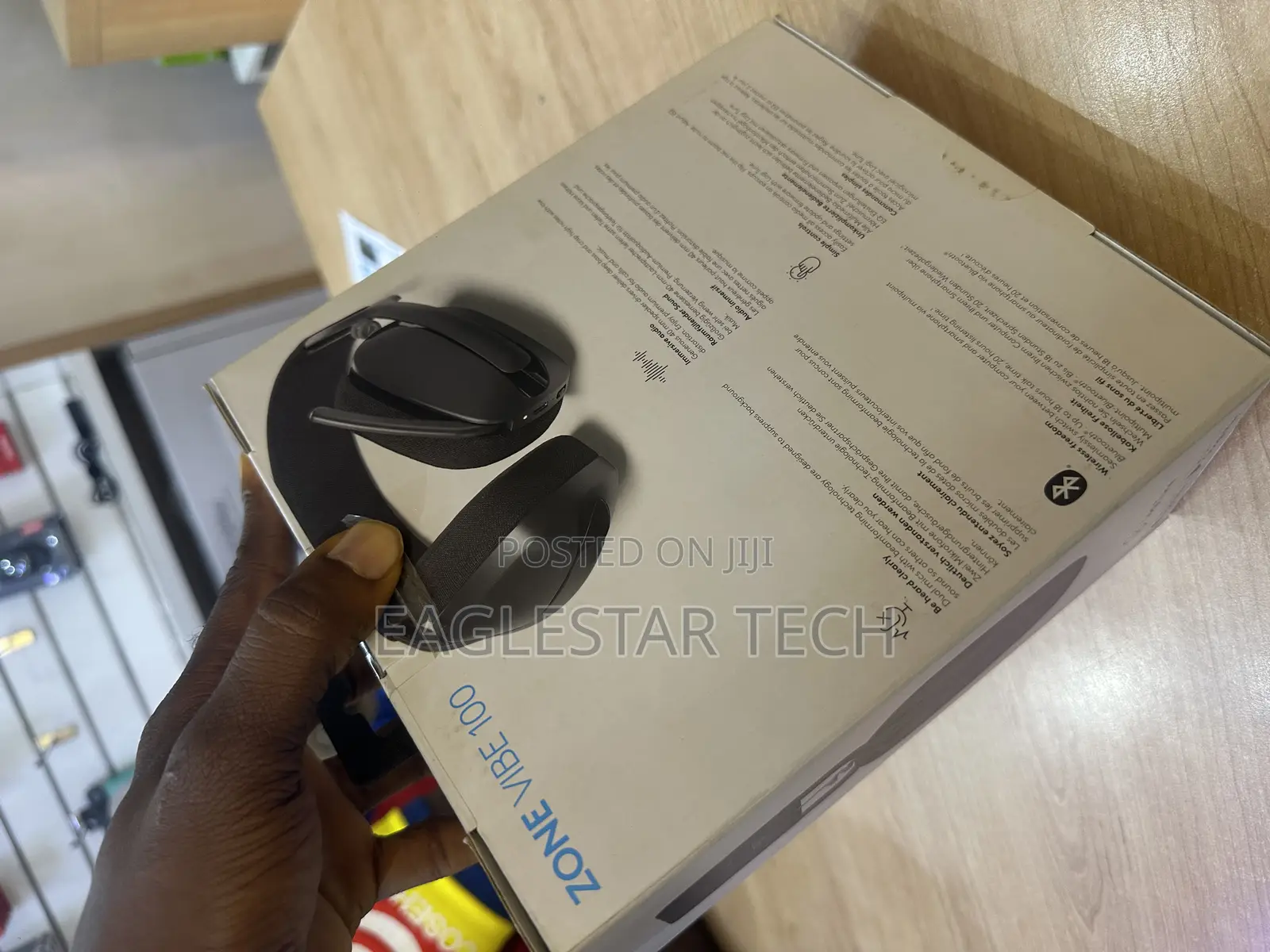 Logitech Zone Vibe100, Wireless Bluetooth Headset With Foldable Mic