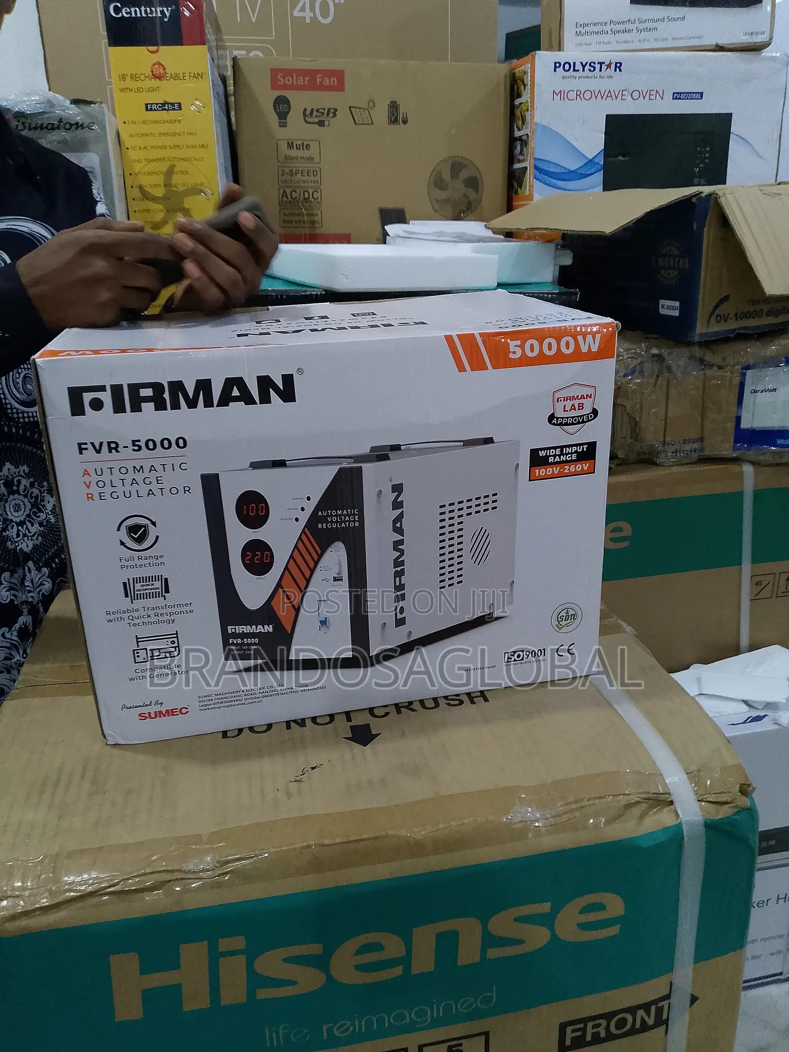 Firman 5kva Automatic Voltage Regulator (Avr) 5000w Stabilizer
