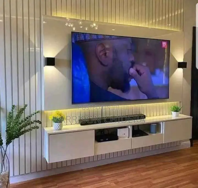 Flutted Panel Design Tv Console