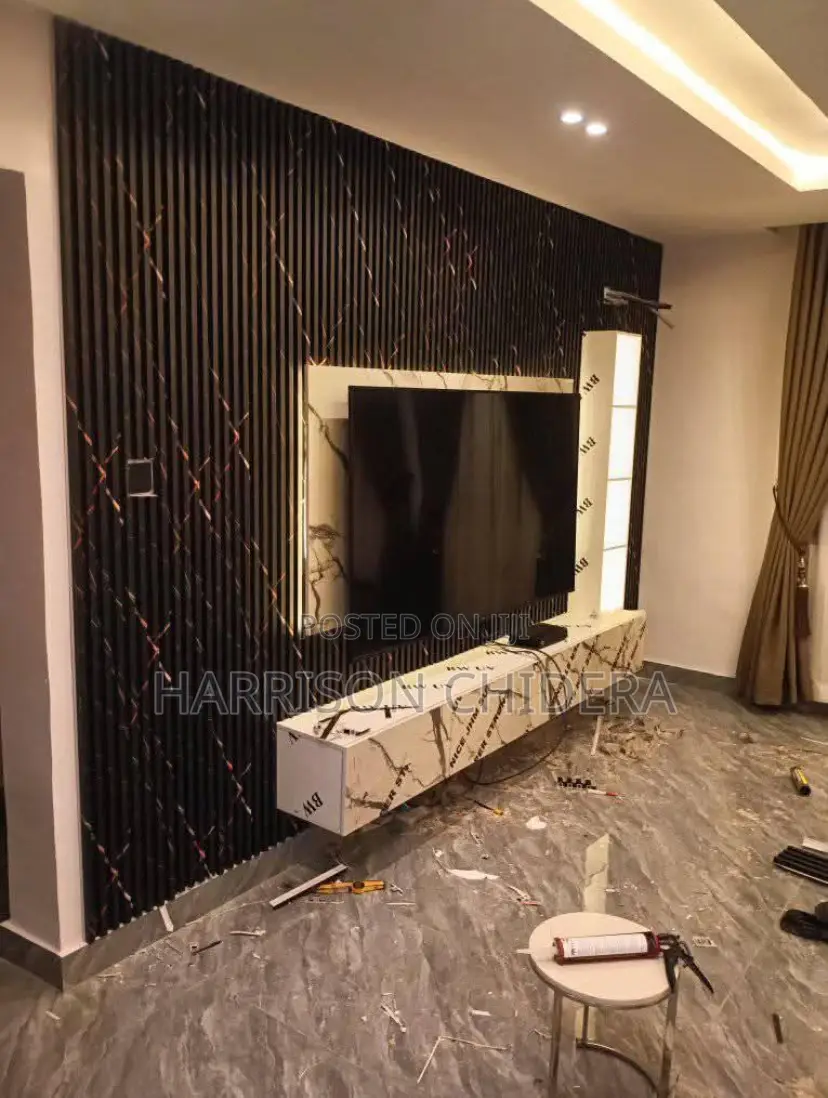 Flutted Panel Design Tv Console