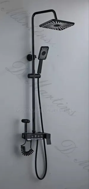 Quality Black Piano Shower With Bumbum Wash Hb23