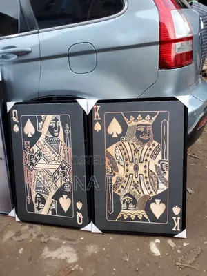 2 Sets of Abstract Poker Wall Art Printed on Canvas