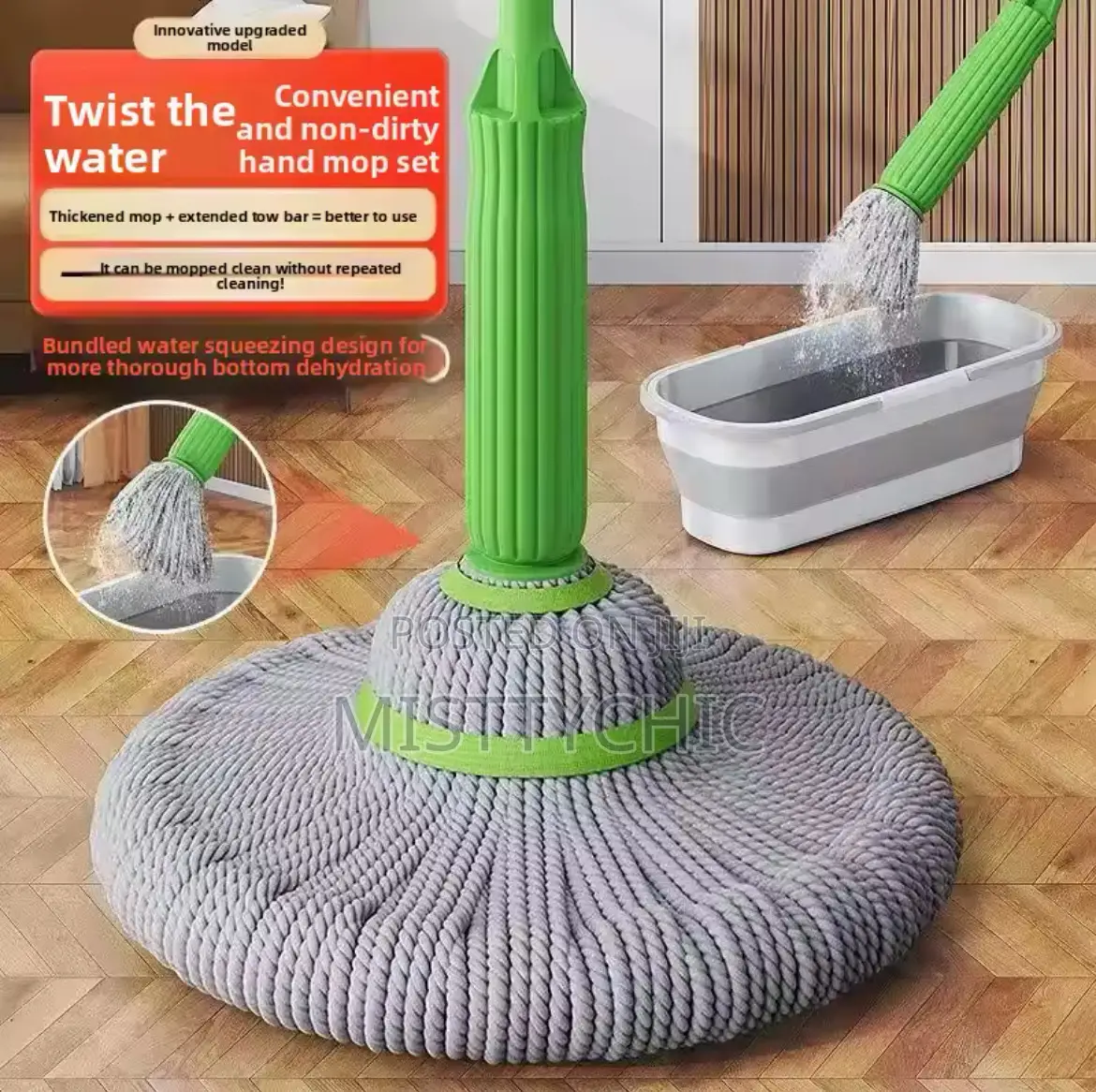 360 Degree Squeeze Microfiber Mops Squeeze