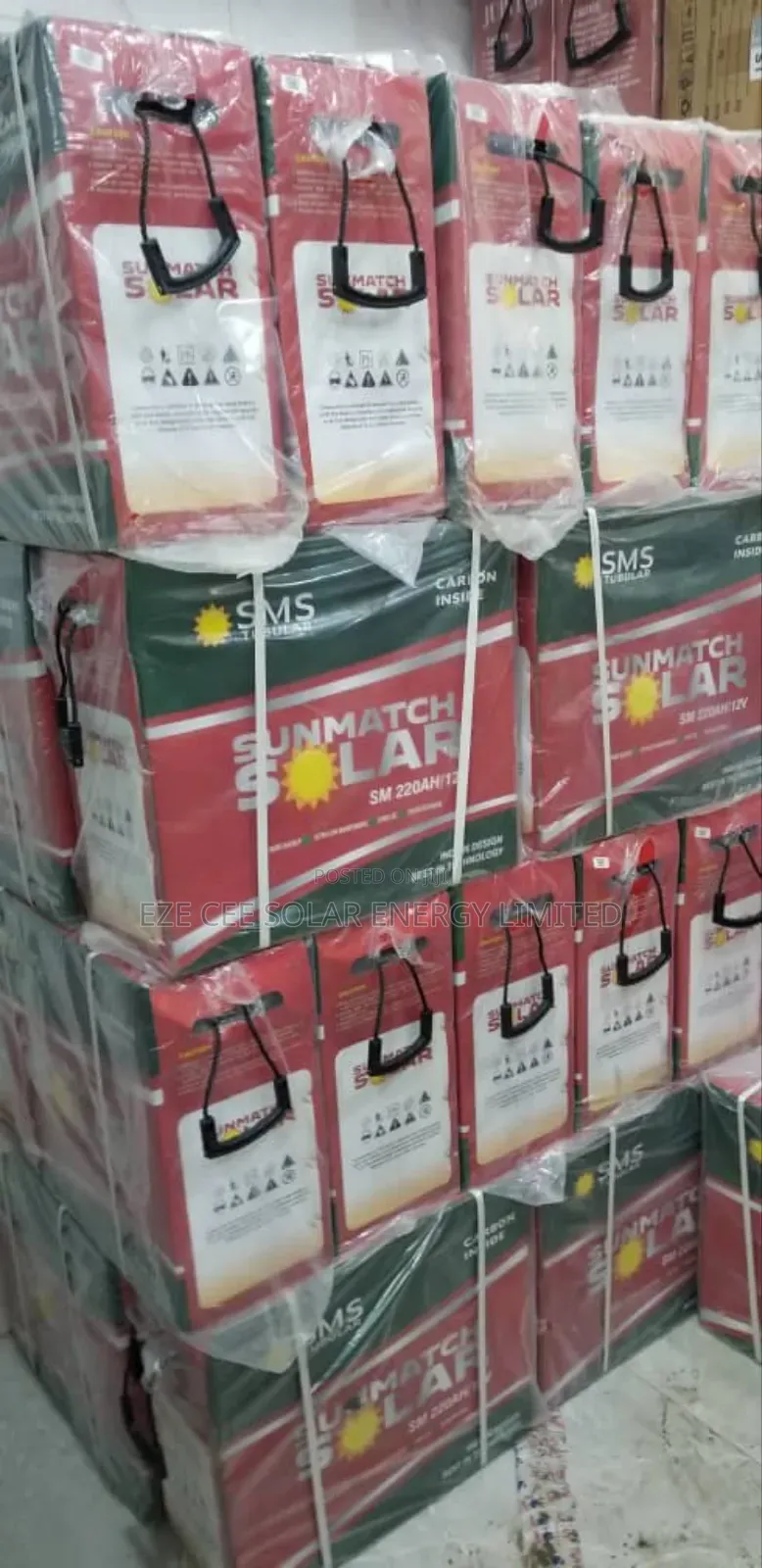 12v 220ah Sunmatch Tubular Battery