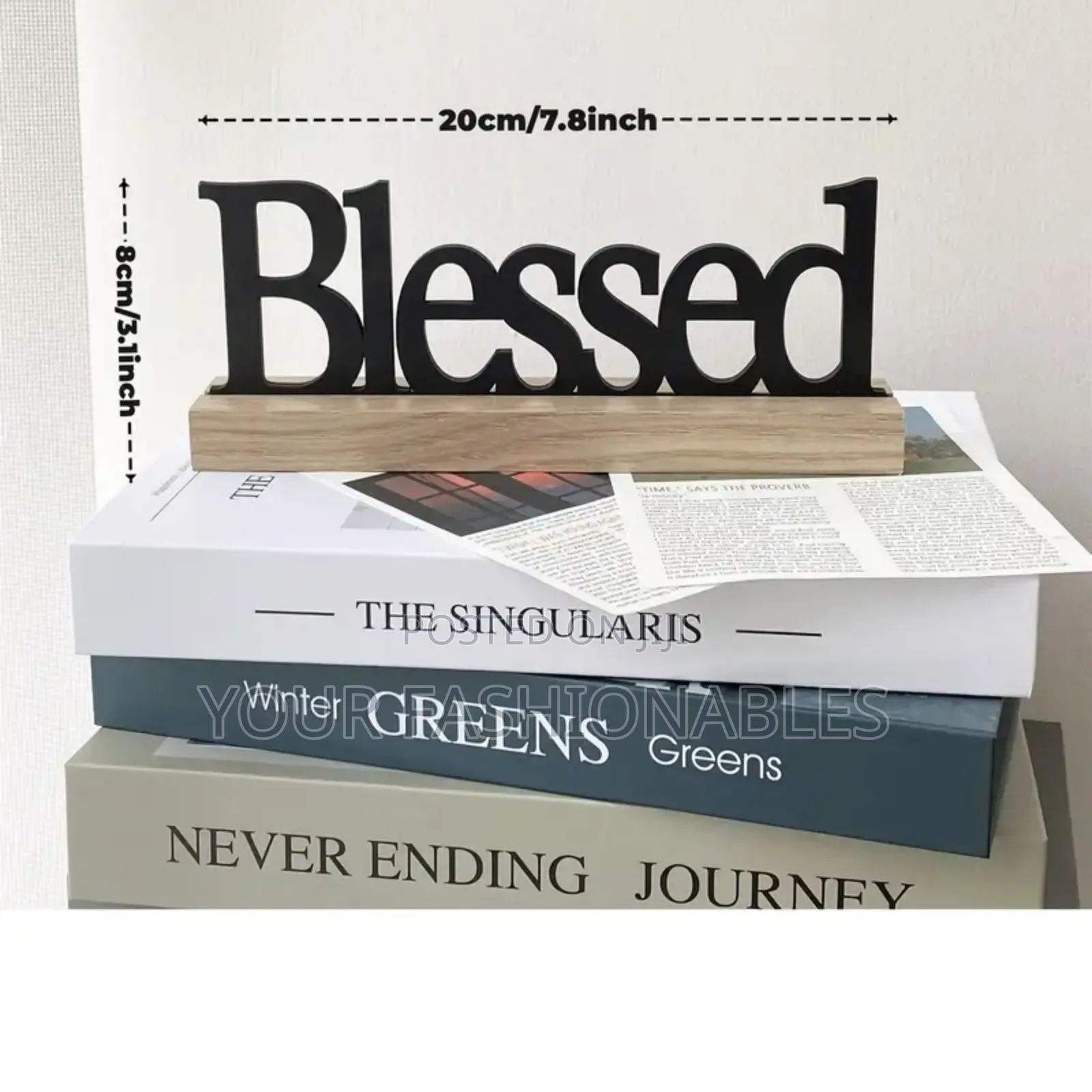 Blessed Word Wooden Decor