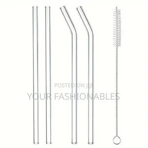 High Quality Borosilicate Glass Straw Set