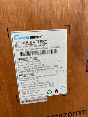 Cworth 15kwh Lithium Ion Battery
