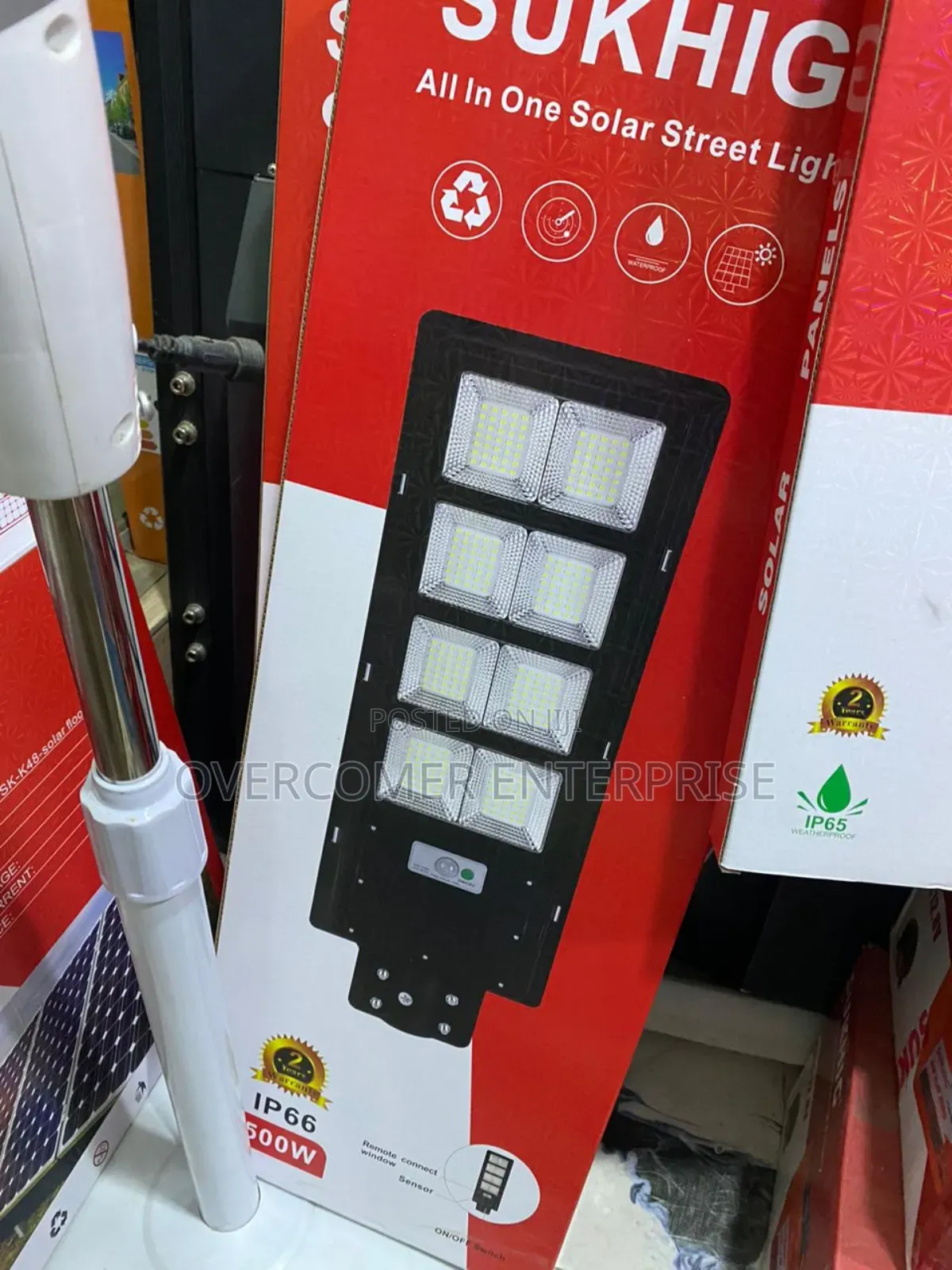8 Eyes 500watts Solar Street Light