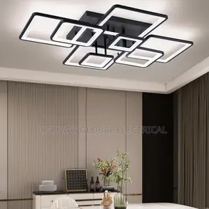 Rectangular Grid Modern Led Flosh Chandelier