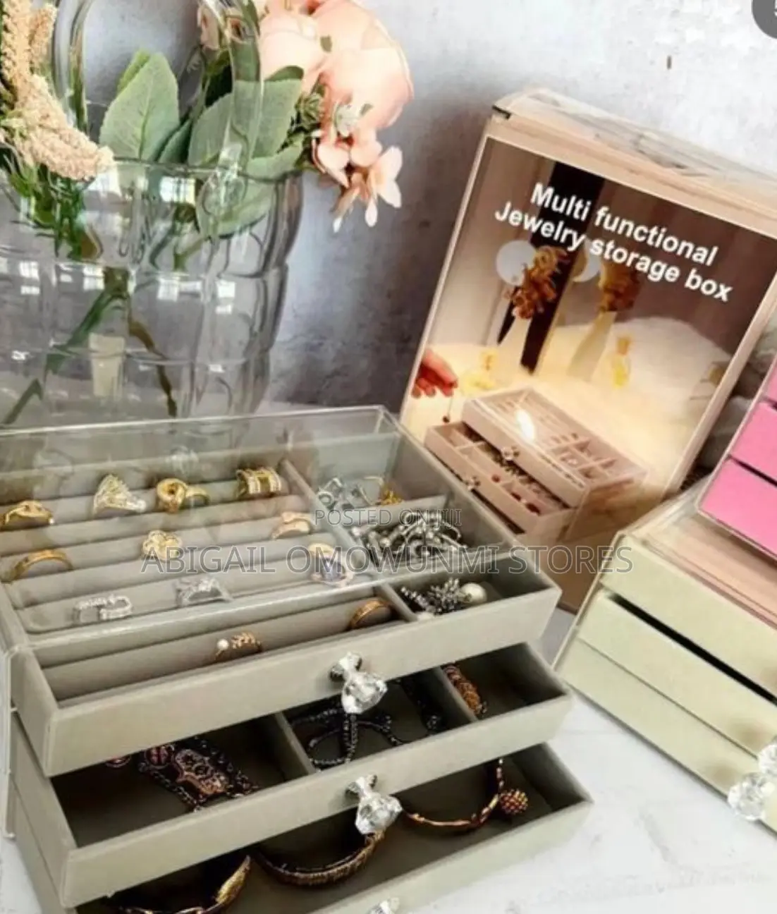 3 Layer Jewelry Storage Box
