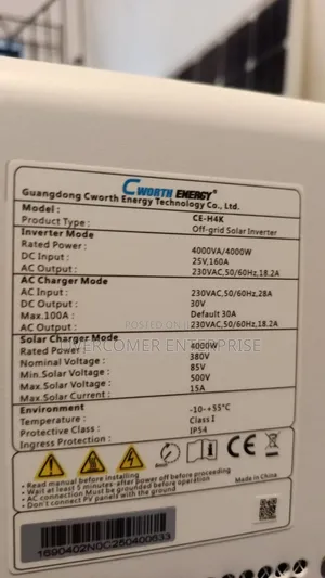 4kva 24v Cworth Hybrid Inverter