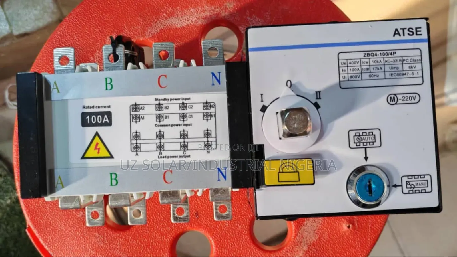100ah Atse 3phase Automatic Changeover Switch