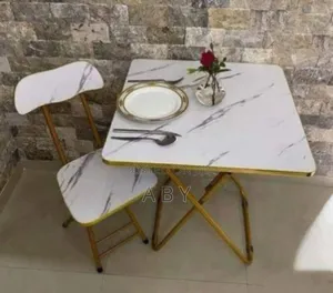 Marble White Table and Chair
