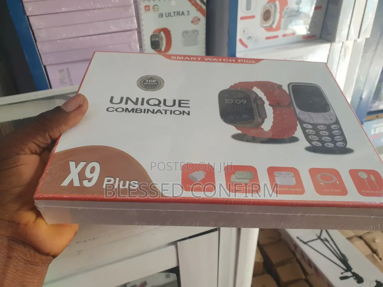 Original X9plus Multi Smart Bt Watch With Miniphone Airpod