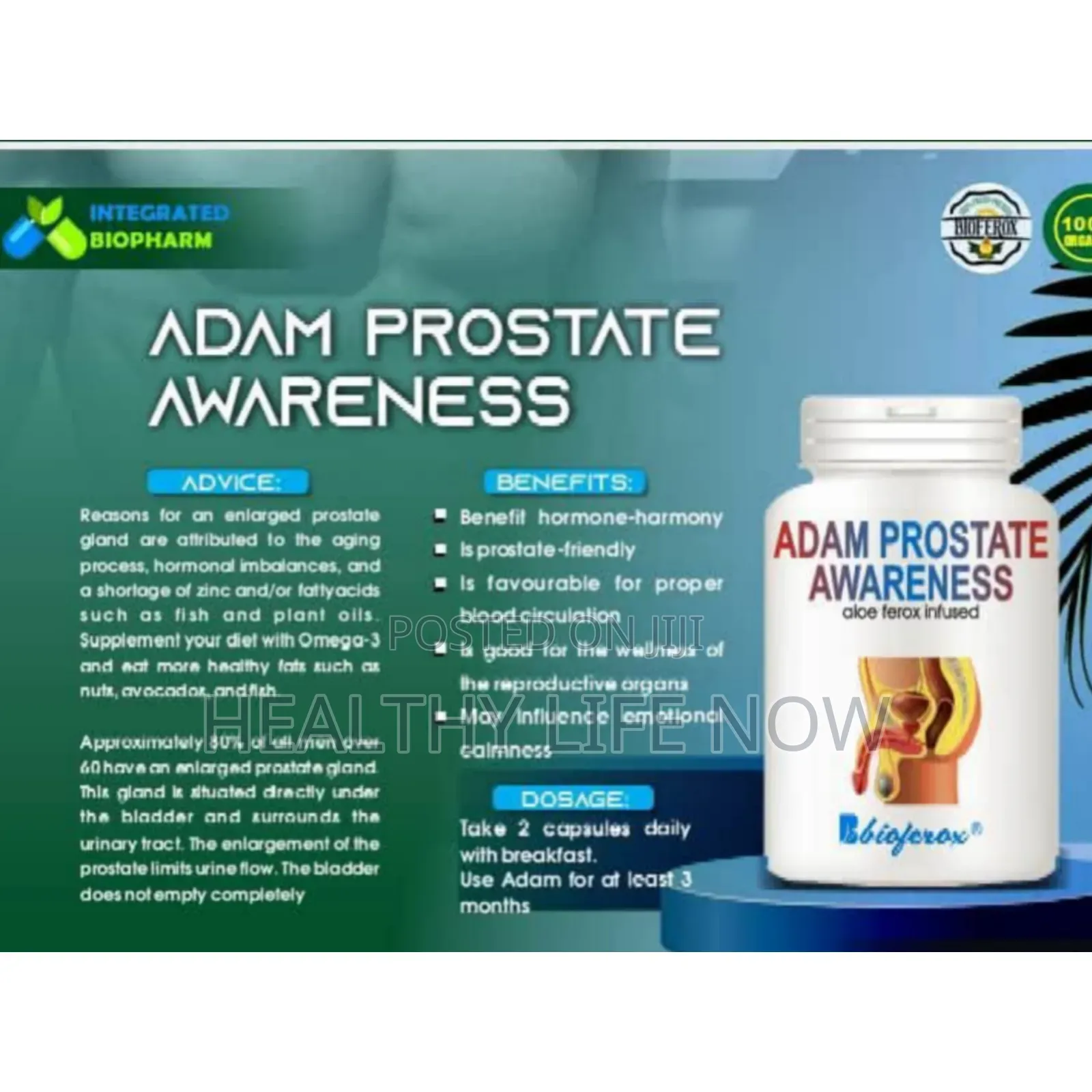 Biopharm Adam Prostate Supplement 100% Organic