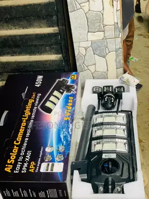 Streetlight Camera 3lens V380 8 Mega Pixel It Uses Sim Card and Memory