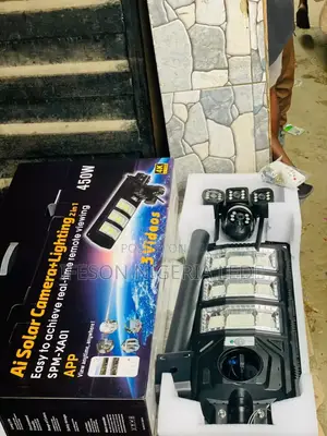 Streetlight Camera 3lens V380 8 Mega Pixel It Uses Sim Card and Memory