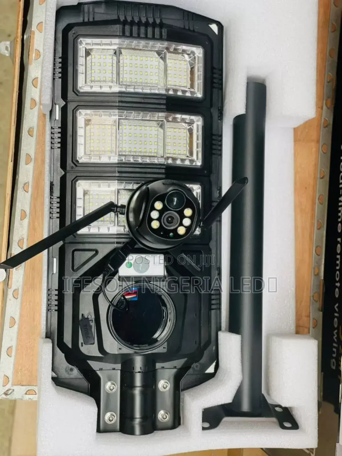 Streetlight Camera 3lens V380 8 Mega Pixel It Uses Sim Card and Memory