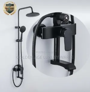 High Quality Matte Black Shower Set
