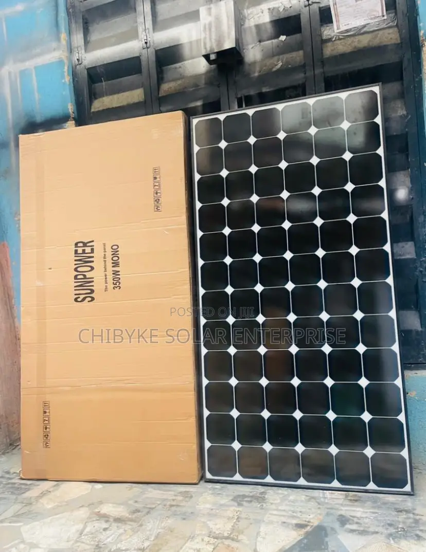 350watts Sunpower Solar Panel 72 Cells Black Frame