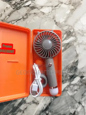 High Powerful Handheld Rechargeable Mini Fan With Led Light