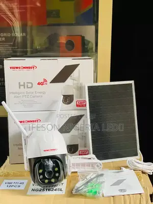 Solar Camera V380 Single Lens 8maga Pixel It Uses Sim Card and Memory