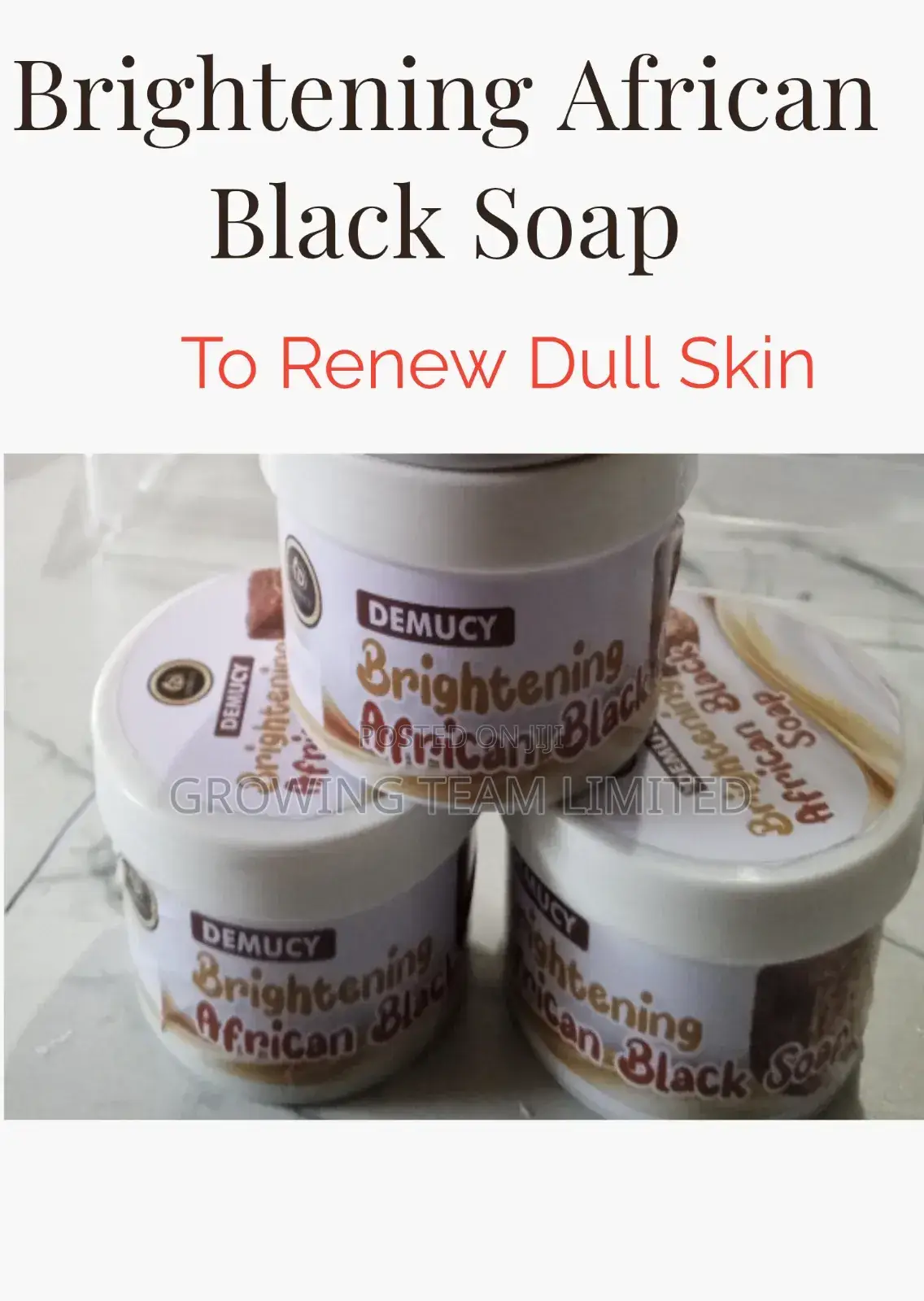 African Black Soap With Brightening Effects