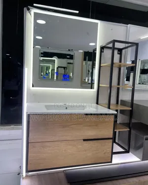 Quality PVC Wall Hung Cabinet With Led Mirror