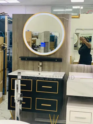 Quality PVC Wall Hung Cabinet With Led Mirror