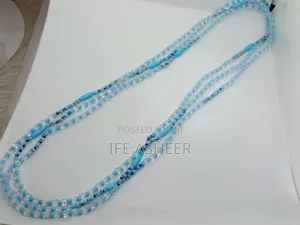Bigger Waist Ladies Blue Waist Beads - 3layers
